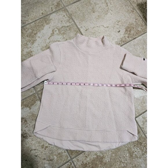 Calia by Carrie Underwood Womens M Pink Mock Neck Sweater Textured Pullover - Picture 5 of 6